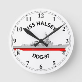 RELOJ REDONDO MEDIANO USS HALSEY - DDG-97 - ARLEIGH BURKE
