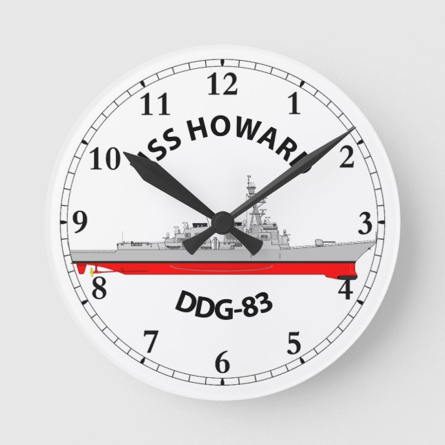 RELOJ REDONDO MEDIANO USS HOWARD - DDG-83 - ARLEIGH BURKE (Anverso)