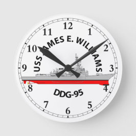 RELOJ REDONDO MEDIANO USS JAMES E. WILLIAMS - ARLEIGH BURKE