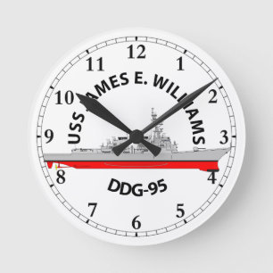 RELOJ REDONDO MEDIANO USS JAMES E. WILLIAMS - ARLEIGH BURKE