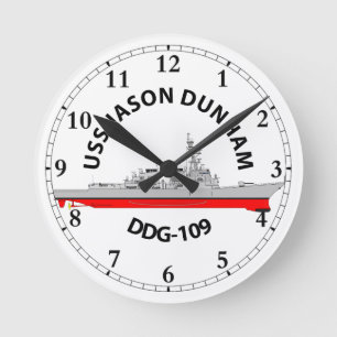 RELOJ REDONDO MEDIANO USS JASON DUNHAM - DDG-109 - ARLEIGH BURKE