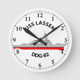 RELOJ REDONDO MEDIANO USS LASSEN - DDG-82 - ARLEIGH BURKE
