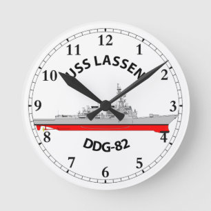 RELOJ REDONDO MEDIANO USS LASSEN - DDG-82 - ARLEIGH BURKE