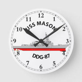 RELOJ REDONDO MEDIANO USS MASON - DDG-87 - ARLEIGH BURKE
