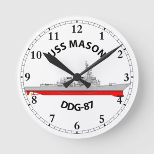 RELOJ REDONDO MEDIANO USS MASON - DDG-87 - ARLEIGH BURKE