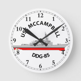 RELOJ REDONDO MEDIANO USS MCCAMPBELL - DDG-85 - ARLEIGH BURKE