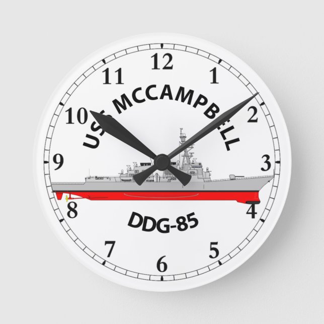 RELOJ REDONDO MEDIANO USS MCCAMPBELL - DDG-85 - ARLEIGH BURKE (Anverso)