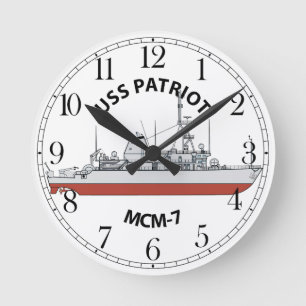 Reloj Redondo Mediano USS Patriot MCM-7