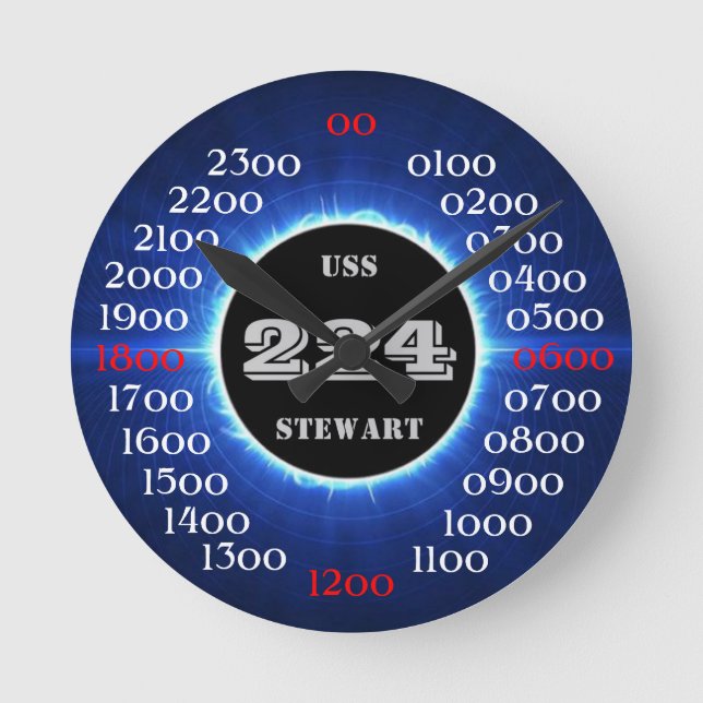Reloj Redondo Mediano USS Stewart (DD-224) (Anverso)