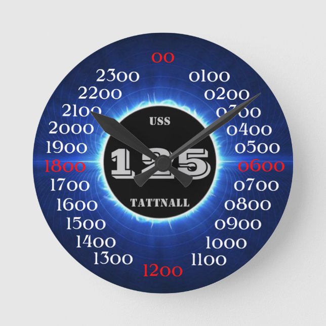 Reloj Redondo Mediano USS Tattnall (DD-125) (Anverso)
