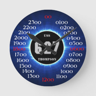 Reloj Redondo Mediano USS Thompson (DD-627)