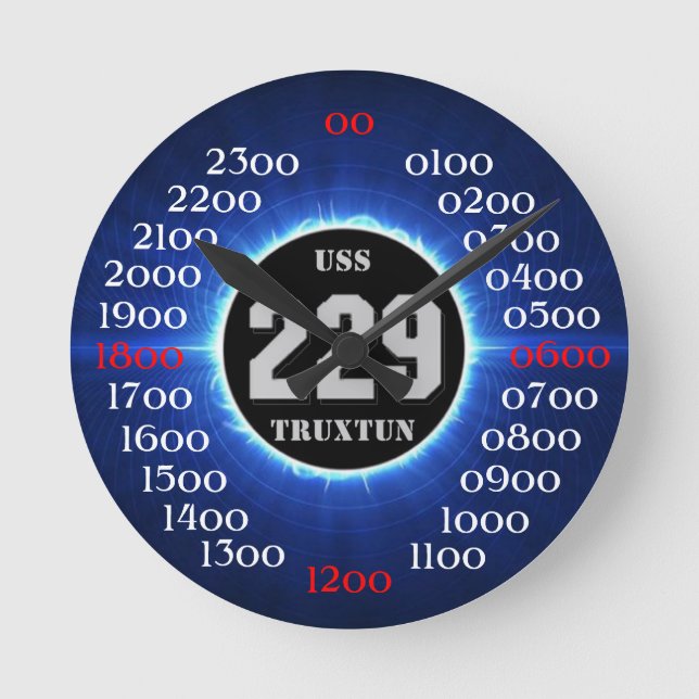 Reloj Redondo Mediano USS Truxtun (DD-229) (Anverso)