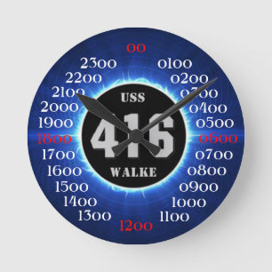 Reloj Redondo Mediano USS Walke (DD-416)