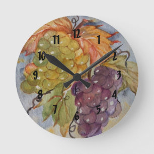 RELOJ REDONDO MEDIANO UVAS