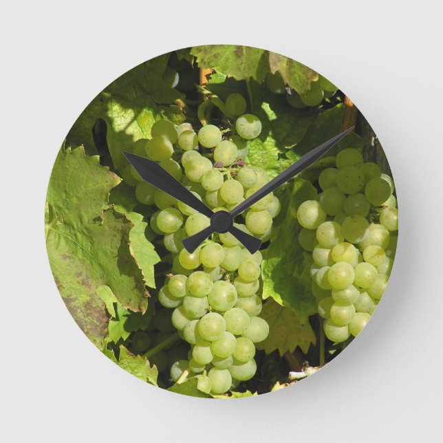 Reloj Redondo Mediano Uvas de Langenlois (Anverso)