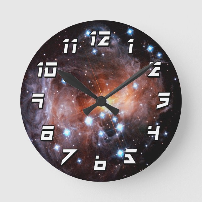 Reloj Redondo Mediano V838 Monocerotis Red Supergigante Estrella Hubble  (Anverso)