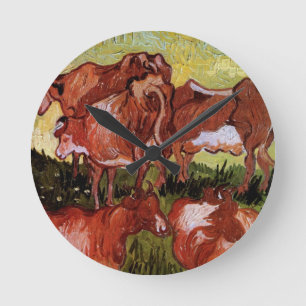 Reloj Redondo Mediano Vacas (según Jordaens) de Vincent van Gogh