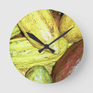 Reloj Redondo Mediano Vainas del cacao