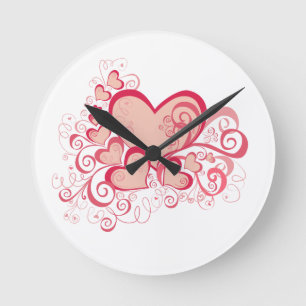 Reloj Redondo Mediano Valentine's Day Wall Clock