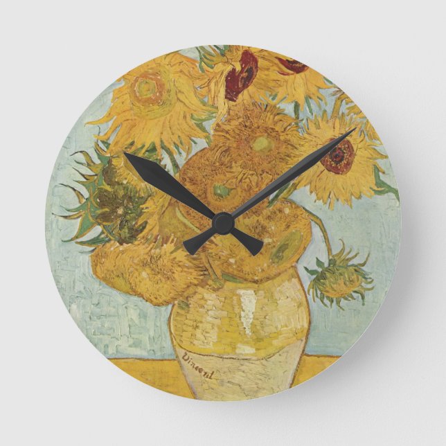 Reloj Redondo Mediano Van Gogh (Anverso)