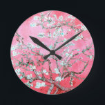 Reloj Redondo Mediano Van Gogh Almond Blossoms Azul rosa<br><div class="desc">Artista: Vincent Van Gogh Título: Flores de almendra alteradas de color por 2Sweet4wordsDiseños Flores de almendra,  Vincent Van Gogh,  Van Gogh,  impresionismo,  arte clásico,  arte,  arte,  flores,  flores,  rosa,  azul</div>