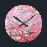 Reloj Redondo Mediano Van Gogh Almond Blossoms Azul rosa<br><div class="desc">Artista: Vincent Van Gogh Título: Flores de almendra alteradas de color por 2Sweet4wordsDiseños Flores de almendra,  Vincent Van Gogh,  Van Gogh,  impresionismo,  arte clásico,  arte,  arte,  flores,  flores,  rosa,  azul</div>