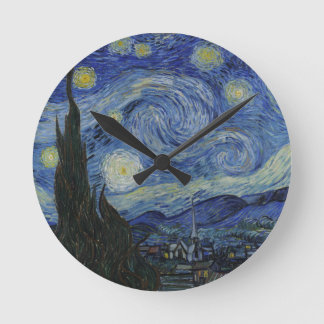Reloj Redondo Mediano Van Gogh Starry Night Wall Clock