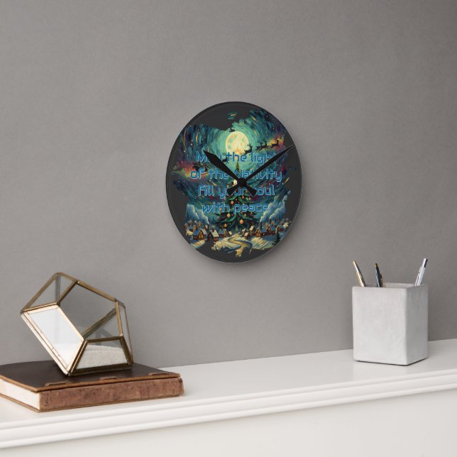 Reloj Redondo Mediano Van Gogh Style Acrylic Wall Clock (Oficina)