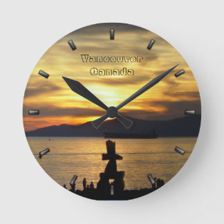 Reloj Redondo Mediano Vancouver Clock Personalized Vancouver Wall Clock