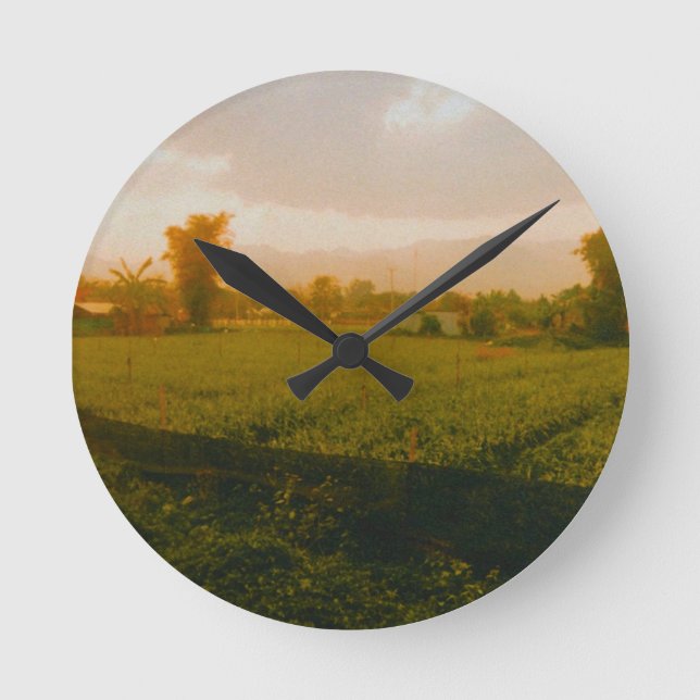 Reloj Redondo Mediano Vang Vieng - Laos  (Anverso)