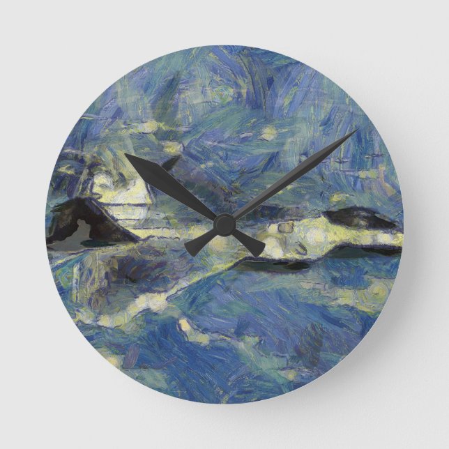 Reloj Redondo Mediano vangogh_F22 (Anverso)