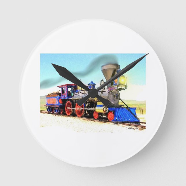 Reloj Redondo Mediano Vapor (Anverso)