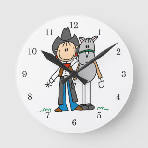 Reloj Redondo Mediano Vaquera con las camisetas y los regalos del