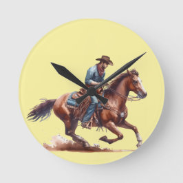 Reloj Redondo Mediano Vaquero del desierto 