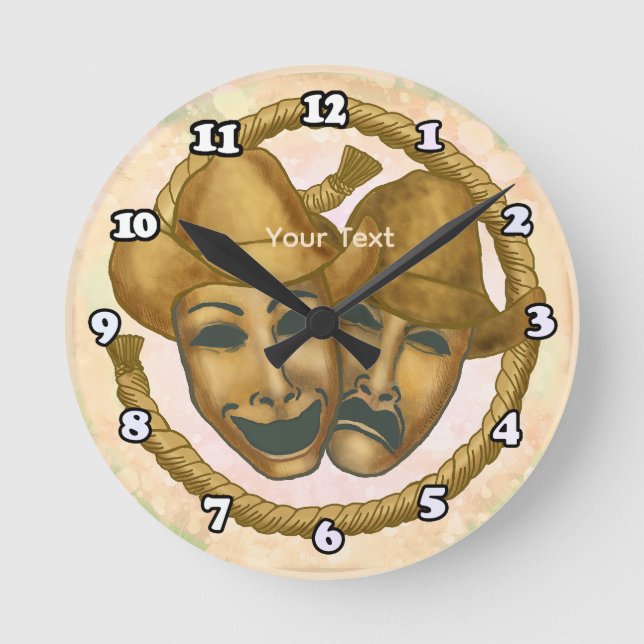 Reloj Redondo Mediano Vaquero Teatrero  (Anverso)
