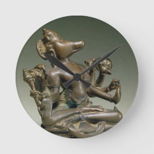 Reloj Redondo Mediano Varaha, Gurjara Pratihara, Tamil Nadu (bronce)
