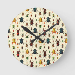 Reloj Redondo Mediano Variedades del escarabajo