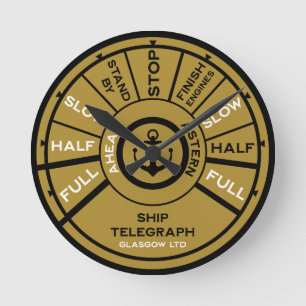 Reloj Redondo Mediano Velocidad del barco Titanic