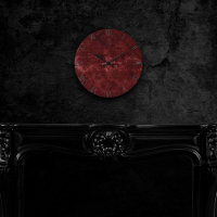 Velvety Henna Damask | Grunge con angustia roja