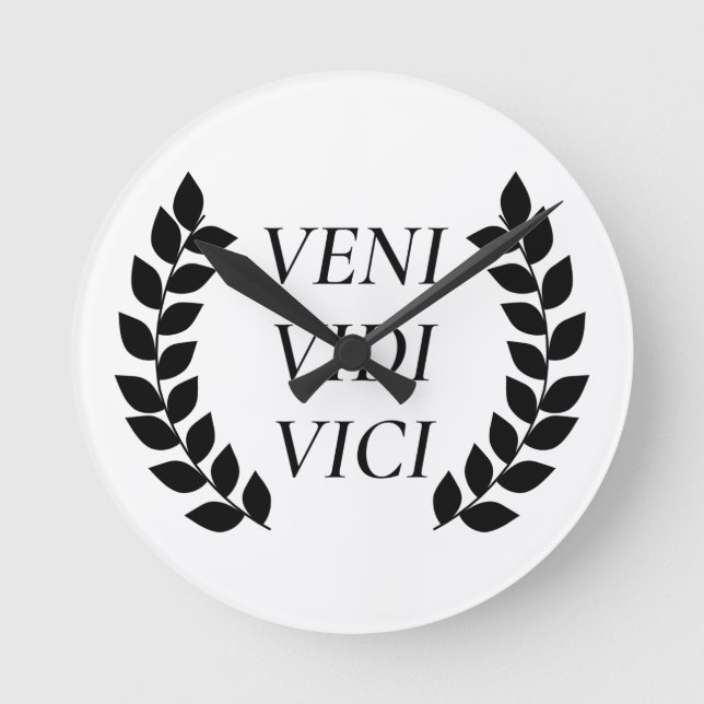 Reloj Redondo Mediano Veni Vidi Vici (Anverso)