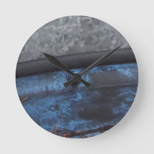 Reloj Redondo Mediano Ventana fosted camión azul