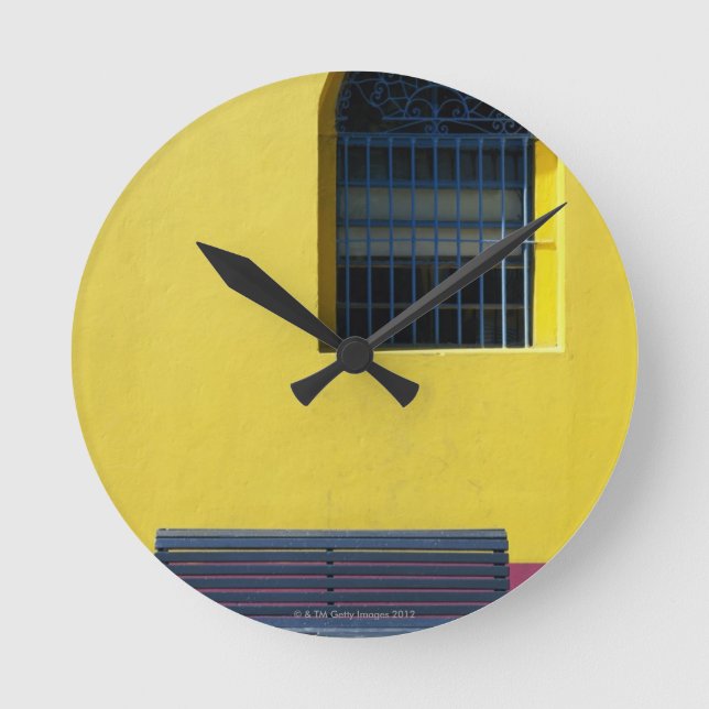 Reloj Redondo Mediano Ventana y banco (Anverso)