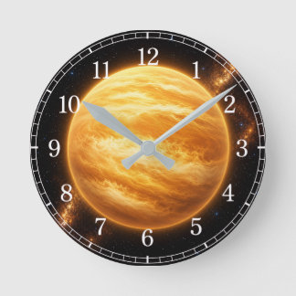 Reloj Redondo Mediano Venus Wall Clock — Space-Inspired Design