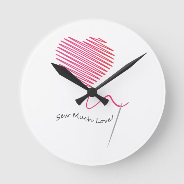 Reloj Redondo Mediano Ver mucho amor (Anverso)