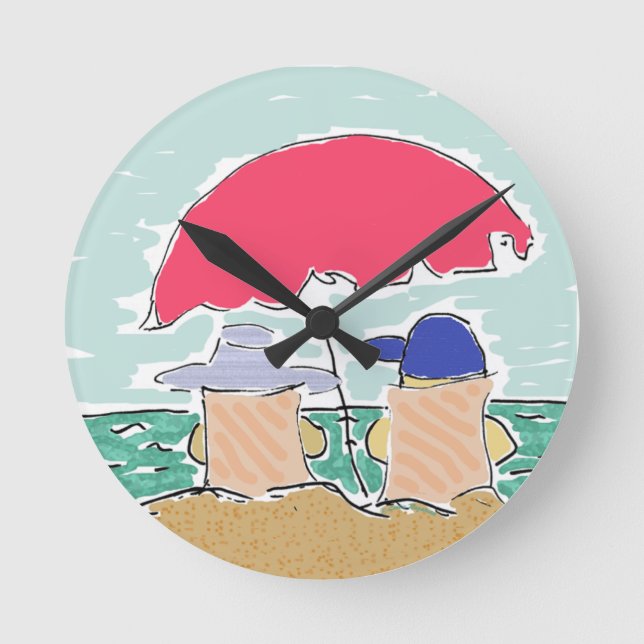 Reloj Redondo Mediano Verano (Anverso)