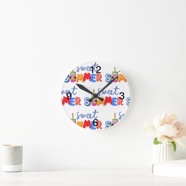 Reloj Redondo Mediano verano dulce (Hogar)