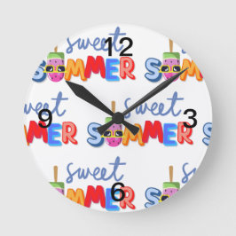 Reloj Redondo Mediano verano dulce