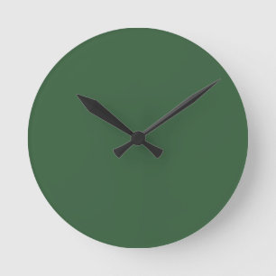 Reloj Redondo Mediano Verde Cazador