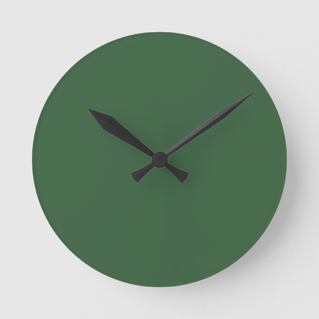 Reloj Redondo Mediano Verde Cazador (Anverso)