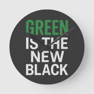 RELOJ REDONDO MEDIANO VERDE ES EL NUEVO NEGRO